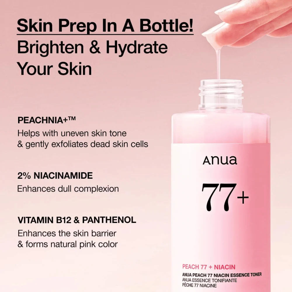 Peach 77% Niacin Essence Toner 250ml - Image 3